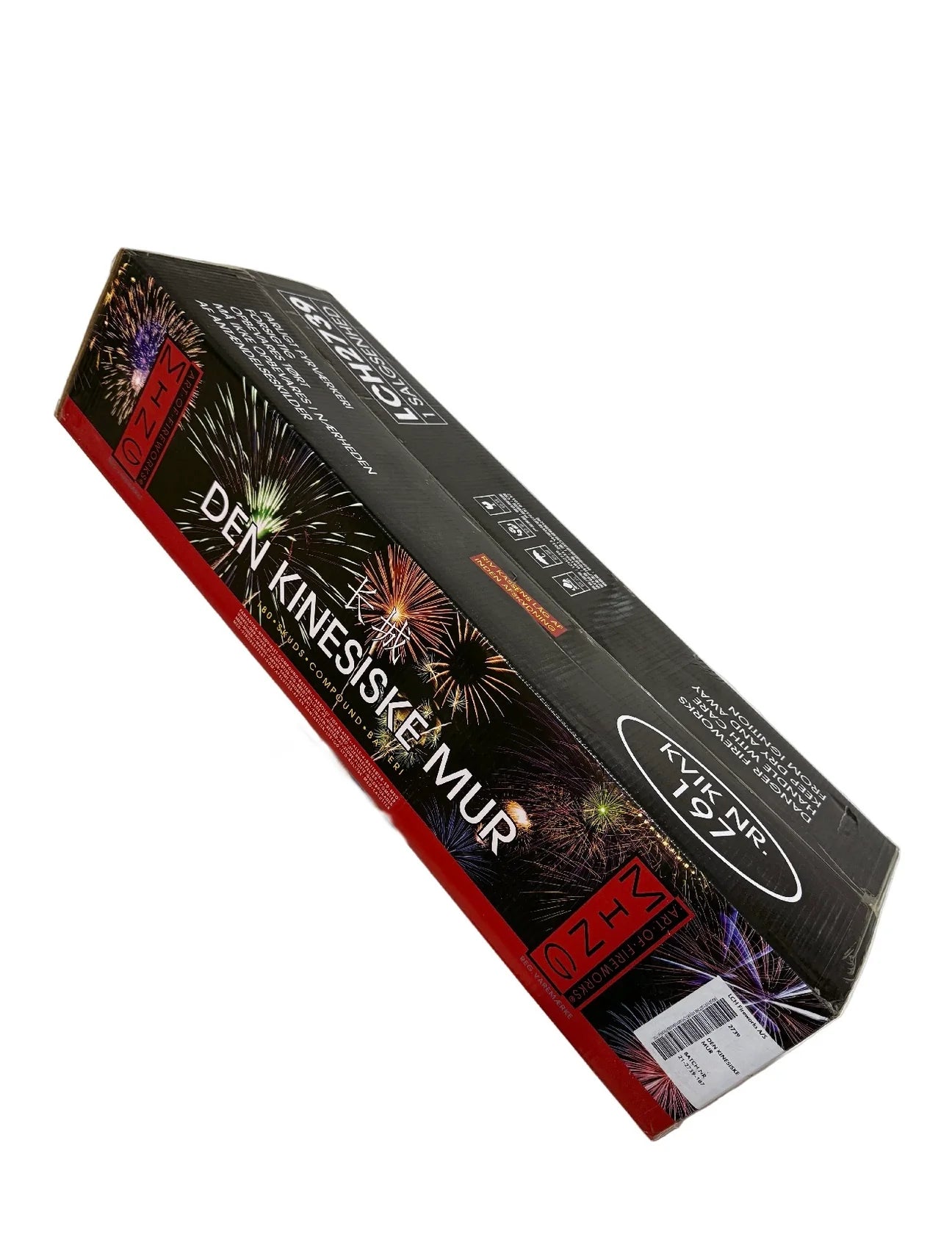 Baterie de artificii 180 focuri evantai 25 mm