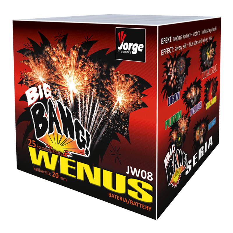 BATERIE DE ARTIFICII 25 FOCURI CALIBRUL 20 MM WENUS/PLUTON JW05